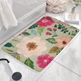 thumbnail image 3 of Vibrant Pioneer Flower Pattern Flannel Non Slip Door Rugs,Washable Door Mats Indoor,Decorative Door Mats,Dirt-Resistant and Absorbent Doormat for Entrance,Bedroom,Kitchen,Bathroom,31.5x17in(80x43cm), 3 of 4