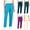Sky Blue, variant on SBYOJLPB Women's Scrubs Pants Solid Color Elastic Waist Nursing Worker Straight Pants