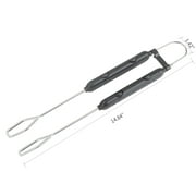 Expert Grill Stainless Steel Locking Barbecue Tongs with Black Detachable Handle