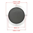 thumbnail image 2 of Unique Bargains 4pcs 4' Glossy Audio Speaker Cover Mesh Subwoofer Circle Grille Protector Silver Tone for Car, 2 of 4