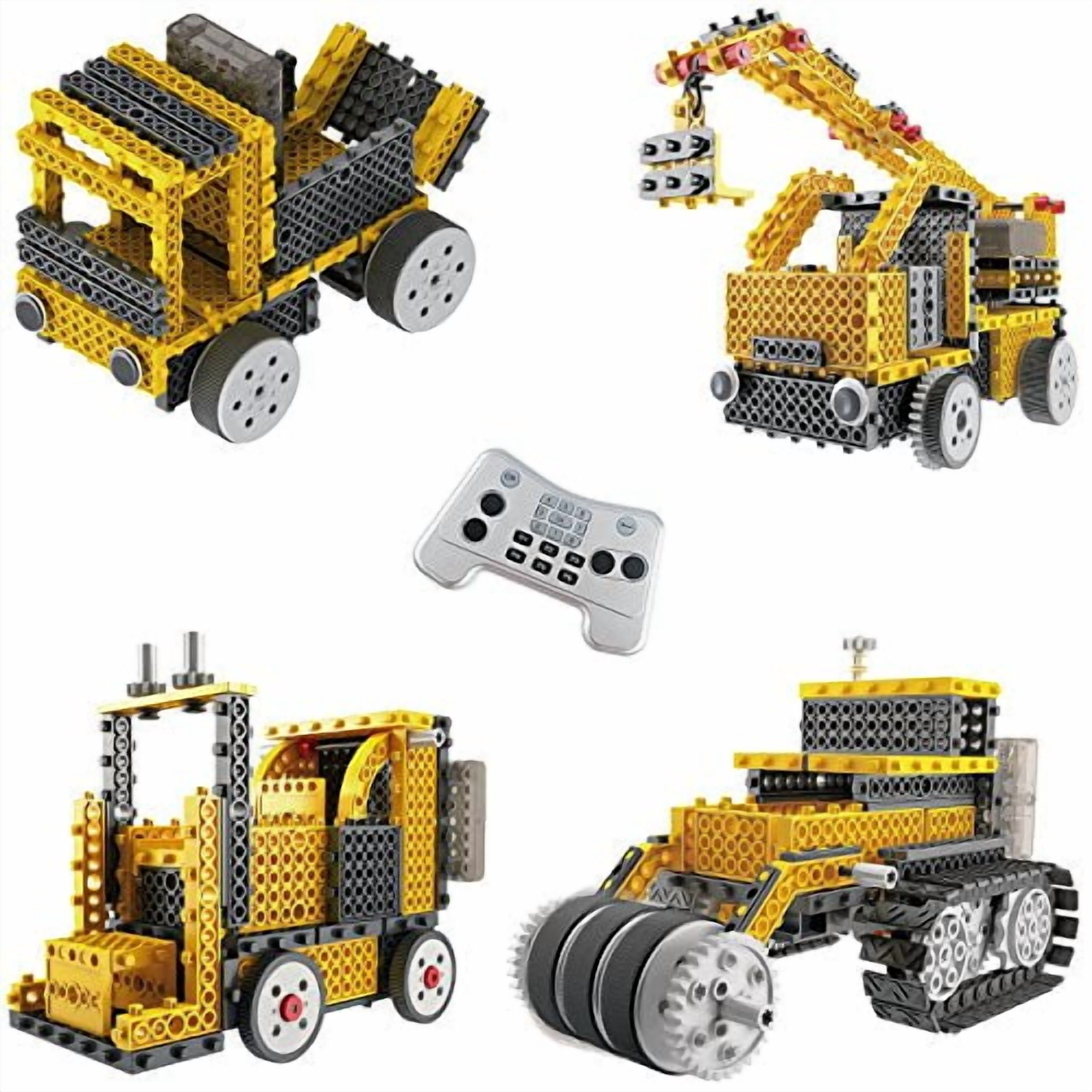 Build Your Own Robot Toys For Kids Ingenious Machines Remote Control Robot Building Kit (Crane, Forklift, Bulldozer & Truck) Robot Toys For Boys Aged 6 7 8 9