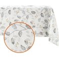 thumbnail image 2 of Elegant Printed Leaves Stain Resistant Table Cloth,Spill Bead Up Table Cover for Formal & Everyday Use,60"x102",1 Pack, 2 of 6