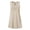Beige, variant on Women's 2026 Summer Dress Casual Fashion V Neck Embroidered Sleeveless Top Boho Dress by Yigetop Beige 3XL