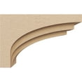 thumbnail image 3 of 4"W x 12"D x 8"H Classic Rockford Rough Cedar Woodgrain TimberThane Corbel, Primed Tan, 3 of 6