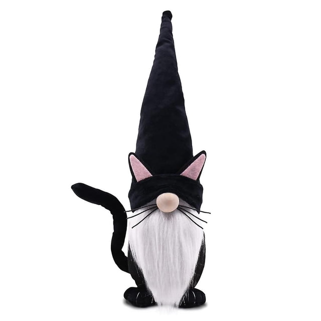 Muñeco de adorno de gnomo de gato de Halloween YONGSHENG sin rostro