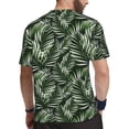 thumbnail image 2 of Wukai Tropical Palm Leaves1 Print Men's Short-Sleeved Mesh T-Shirt,Quick-Dry Short Sleeve Workout T-Shirt-Small, 2 of 8