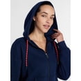 thumbnail image 6 of Athletic Works Women's and Women's Plus Full Zip Fleece Hoodie, Sizes XS-4X, 6 of 7