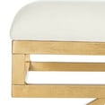 thumbnail image 4 of SAFAVIEH Moon Arc Modern Glam Solid Bench, Light Beige/Gold, 4 of 6