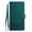 Peacock green, variant on Case for Samsung A7 2018 Durable Wallet Case with RFID Blocking Card Cash Holder Kickstand Magnetic Closure Wrist Strap High-quality Leather Flip Protective Cover