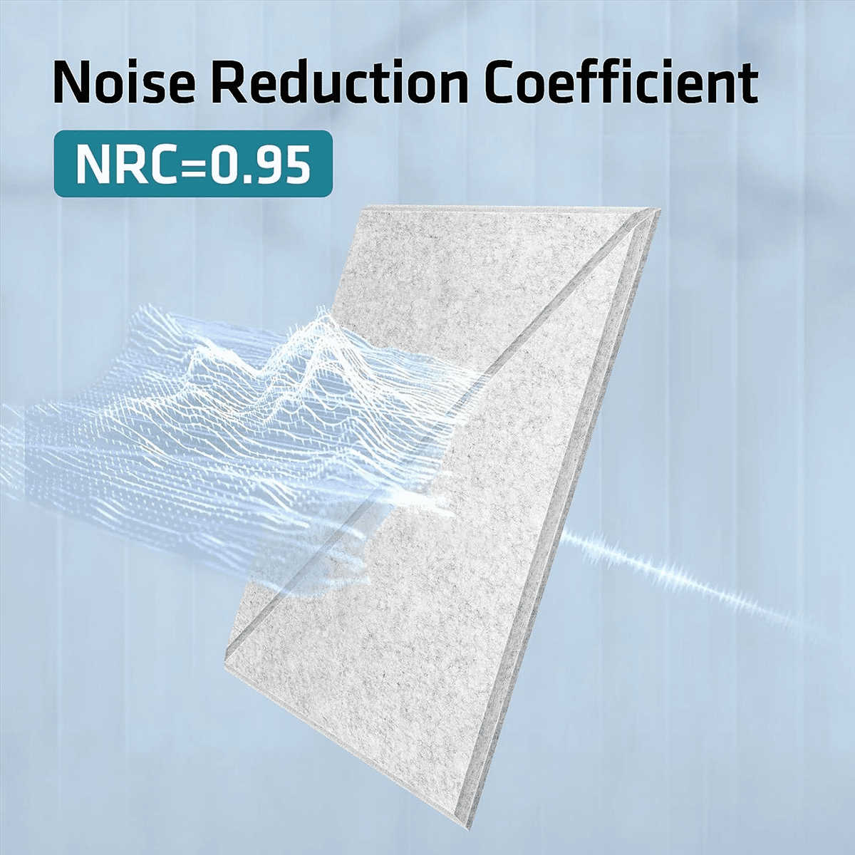 12 Pack Acoustic Panels, 12 X 12Inch Decorative Soundproofing Panels, Wall and Ceiling Acoustical Panels Silver Grey