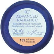 Cover Girl Advanced Radiance Age-Defying Cream Foundation, Soft Honey, Warm Shade #155 - 2 Ea