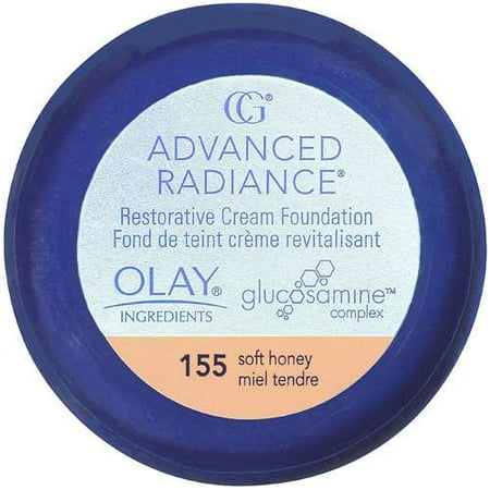 Cover Girl Advanced Radiance Age-Defying Cream Foundation, Soft Honey, Warm Shade #155 - 2 Ea