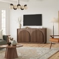 thumbnail image 5 of win2win 65.3" Mid-Century Modern Fluted Sideboard Buffet with Storage, Walnut, 5 of 9