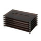 thumbnail image 4 of Dispensador de pañuelos con tapa, caja de almacenamiento de pañuelos de acrílico decorativo Marrón, 4 of 9