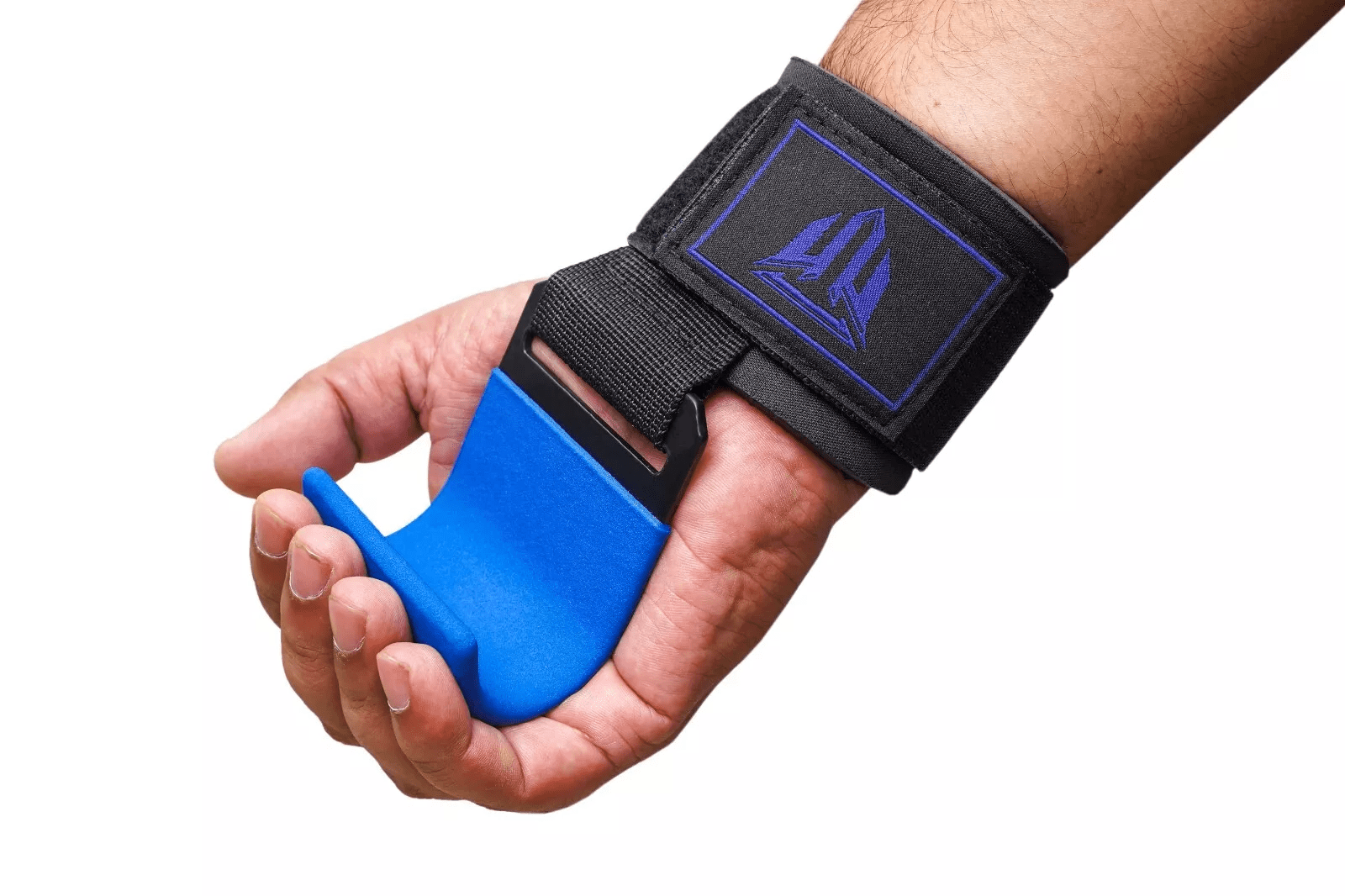 MT Blue Weight Lifting Bar Hooks Straps Pair, Non-Slip Rubber Coated Grip, Neoprene Padded Wrist Support Powerlifting Deadlift Pull Up Fitness Strength Training Wrap, Gym Bodybuilding, Gym Workout