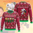 thumbnail image 1 of Suéteres feos navideños de Charlie Brown y Snoopy Suéteres feos navideños con estampado 3D de Disney Suéteres casuales de moda para hombres y mujeres, 1 of 5