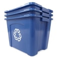 thumbnail image 3 of Rubbermaid Commercial Products FG571473BLUE Stackable Recycling Bin, 14 Gallon, Blue, 3 of 12