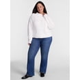 thumbnail image 2 of Terra & Sky Women's Plus Knit Crewneck Pullover Sweater, Midweight, Sizes 0X-5X, 2 of 5
