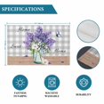 thumbnail image 6 of Purple Lavender Placemats Set of 12, Spring Butterfly Daisy Watercolor Gray Placemats for Dining Table, Place Mats for Kitchen Tabletop, Waterproof Wipeable Dining Table Mats Set, 6 of 9