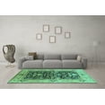 thumbnail image 3 of Ahgly Company Indoor Rectangle Oriental Turquoise Blue Industrial Area Rugs, 2' x 3', 3 of 4