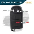 thumbnail image 4 of AKS KEYS New Replacement for Dodge 2011 - 2019 Smart Key Fob 3B FCC# M3N-40821302, 4 of 6