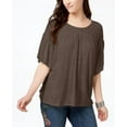 thumbnail image 2 of Flutter-Sleeve Poncho Top Deep Mocha M, 2 of 2