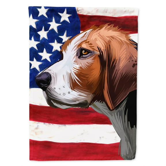 Carolines Treasures CK6523CHF Finnish Hound Dog American Canvas House Size outdoor-flags, Multicolor