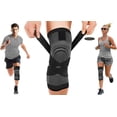 thumbnail image 5 of Compression Knee Sleeve Black Medium - Knee Brace for Men & Women Anti-Slip, Power -16.0-17.75 inches- 1, 5 of 9