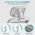 thumbnail image 4 of Ergonomic Office Chair M903, High Back  Mesh Desk Chair with Wheels, Adjustable Lumbar Support, Headrest, Grey, 4 of 7