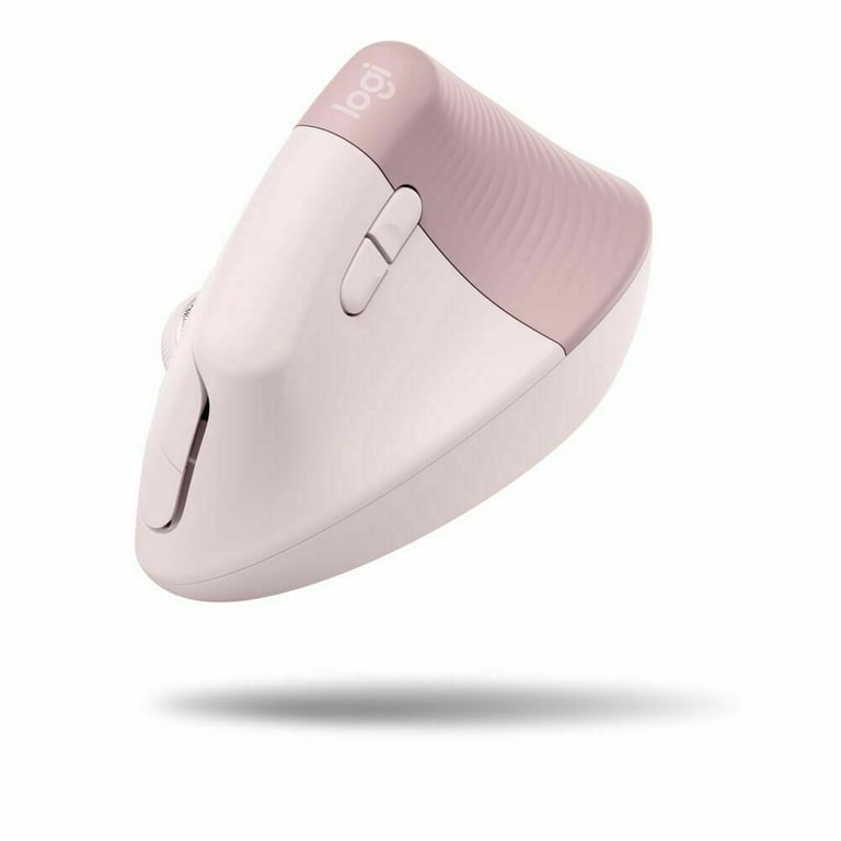  Logitech Lift Vertical Wireless Ergonomic Mouse (Rose) 4  Buttons Bundle with 4-Port USB 3.0 Hub (2 Items) : Electronics