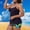 J_ Purple, variant on UTSJKR Women's Tankini Set Tropical Swimsuits Notch Scoop Neck Tummy Control Two Piece Bathing Suits with Boyshort Black XL