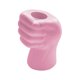 thumbnail image 2 of Jarrón de plástico escandinavo para arreglos florales húmedos y secos - Recipiente decorativo geométrico moderno, blanco/rosa/verde, 17x10cm, uso interior y exterior, 2 of 6