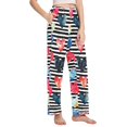 thumbnail image 2 of Dailycode Women's Pajama Pants Wide Leg Lounge Pj Bottoms With Pockets Watercolor Heart, 2 of 7