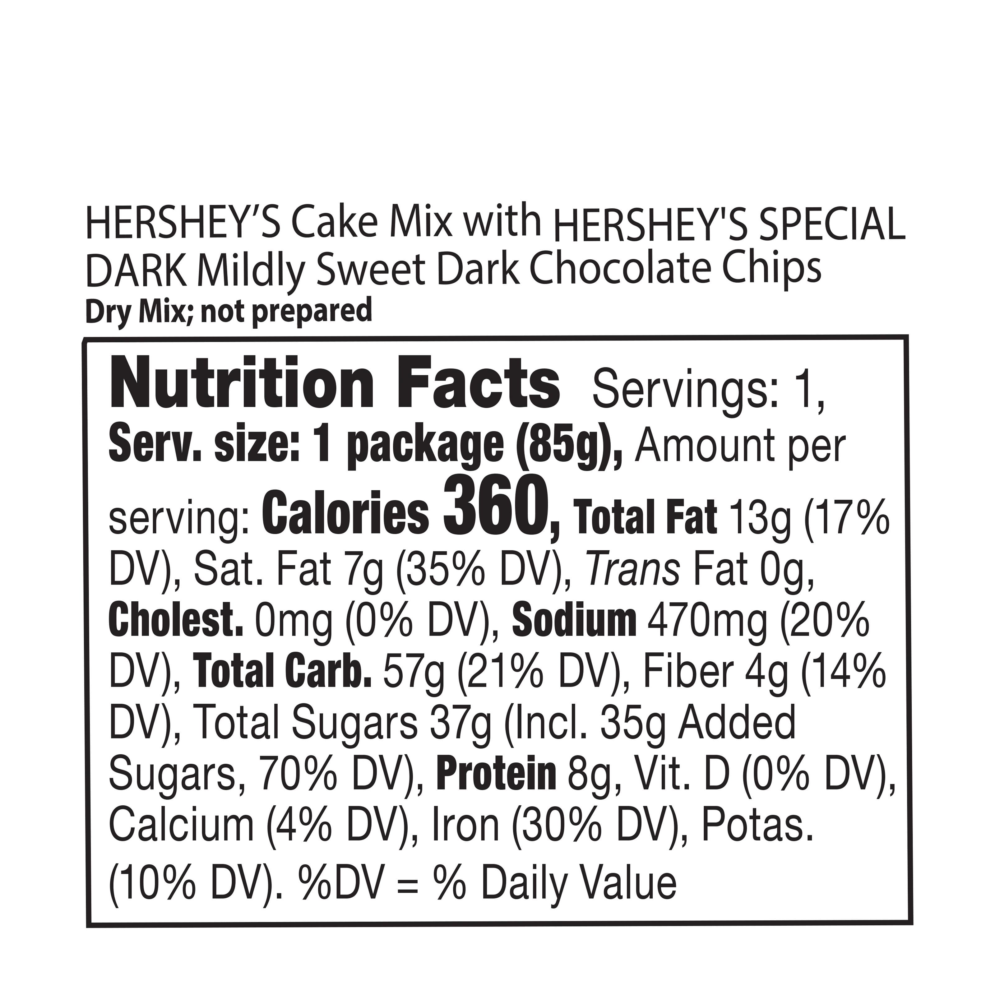 (2 pack) Hershey's Special Dark Mug Cake Mix, 3 oz, with 10 oz Ceramic Mug