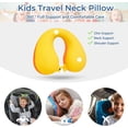 thumbnail image 3 of Kids Chin Supporting Travel Neck Pillow,Softly Double Support Neck Pillow for Car & Airplane, Traveling Gifts for Toddler & Children, 3 of 8