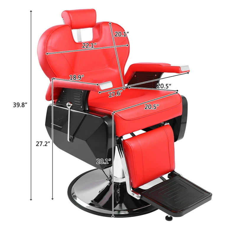 Hydraulic reclining barber chair hot sale