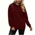 thumbnail image 4 of BLCHUNen Hoodies for Women Casual Pullover Sweatshirts with Pocket Fall Workout Gym Sports Long Sleeve Tops, 4 of 8
