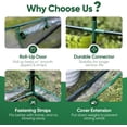 thumbnail image 5 of Quictent 2-Pack Mini Greenhouses Portable Green Houses, Clear Tents Small Greenhouse for Indoor Outdoor Plants 35” x18” x33” Heavy-Duty PVC Cover Tents Waterproof UV-Resistant Hot Houses, 5 of 8