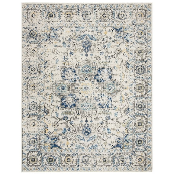 SAFAVIEH Madison Katina Traditional Area Rug, Grey/Ivory, 10' x 14'