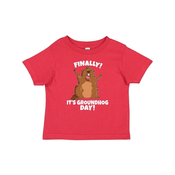 Inktastic Finally it's Groundhog Day Boys or Girls Baby T-Shirt