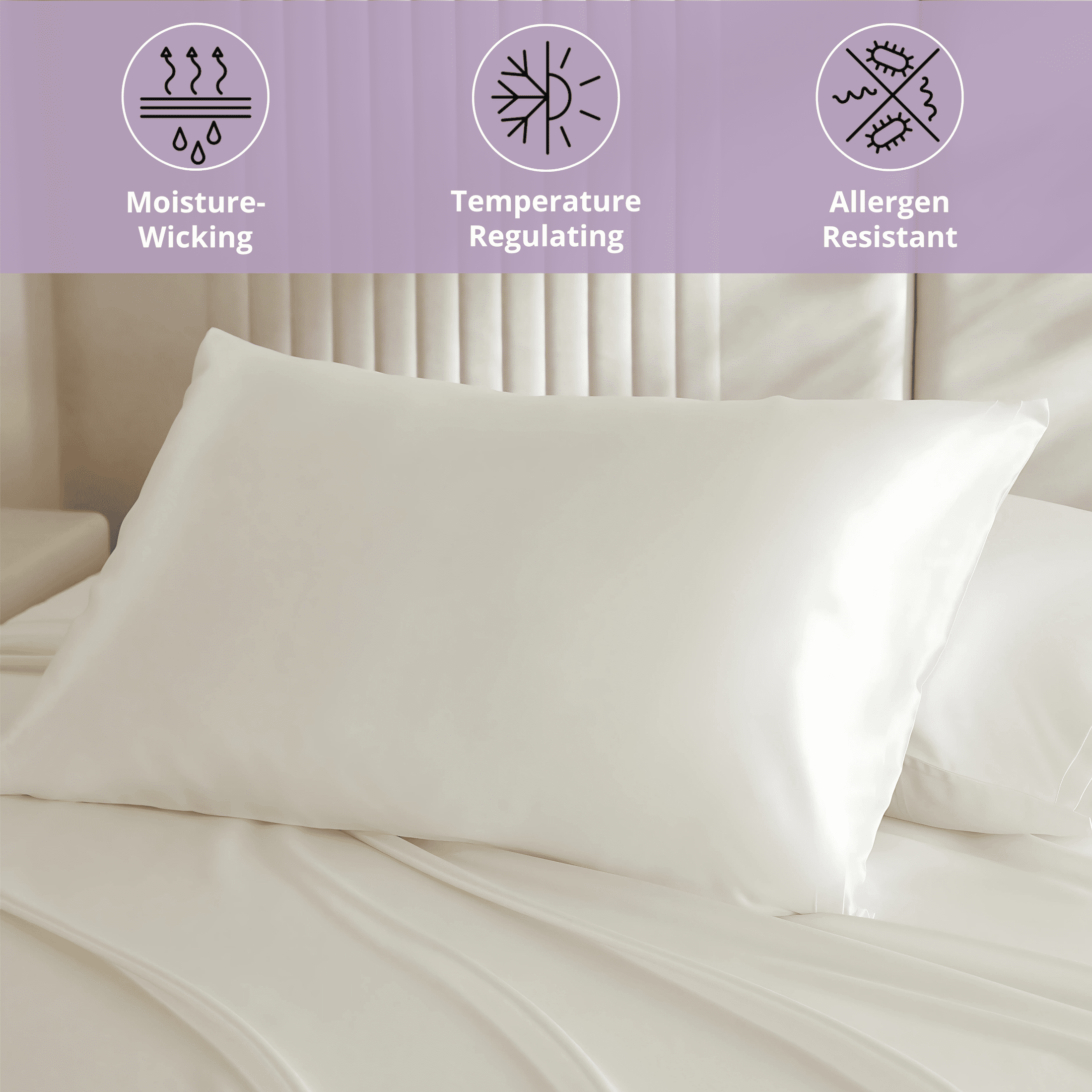 19 Momme Silk Pillowcase - Lilac