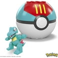 thumbnail image 2 of MEGA Pokemon Totodile building set with 30 pieces and Poke Ball, 2 of 6