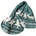 thumbnail image 3 of Bufanda de punto con diseño de cervatillo y árbol de Navidad para otoño e invierno, nueva bufanda, 3 of 6