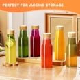 thumbnail image 6 of 18 Oz Reusable Glass Drinking Jars 8 Pack For Juicing, Tea And Beverage Storage, 6 of 7