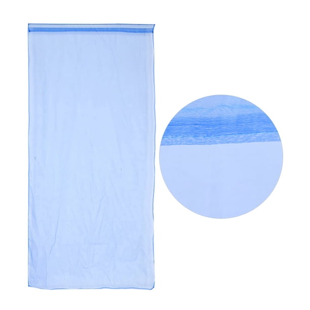 Cortina para dormitorio, cortina transparente con bolsillo para varilla, para ventana, balcón, máxima comodidad