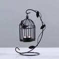 thumbnail image 7 of Kripyery European Style Freestanding Stable Candlelight Stand Creative Leaves Bird Cage Iron Candle Holder Party Supplies, 7 of 7
