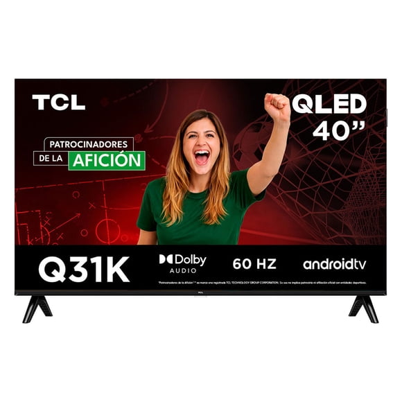TV TCL Pantalla 40 Pulgadas QLED Smart Google TV 40Q31K