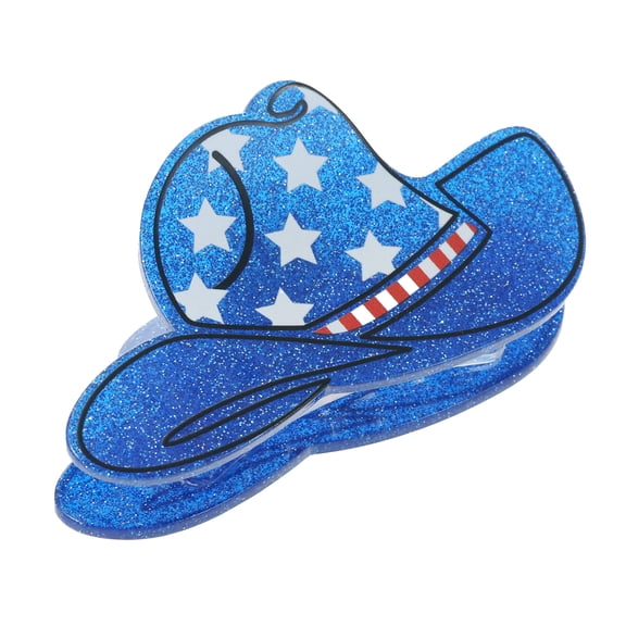 Way to Celebrate Americana Starry Western Hat Claw Clip