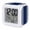 Blue, White, Indigo, variant on Farmhouse Black Digital Alarm Clock for Bedrooms, Smart LED Alarm Clock with 7 Color Changing Night Light, Aesthetic Modern Line Striped Silent Wake Up Clocks for Sleep Study Cooking 3.2"x3.2"
