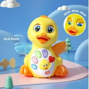 Baby Toys 12-18 Months Old - Dancing Duck Interactive Education Toys with Music, Motions and Light Up for 12 to18 Months Infants and Toddler